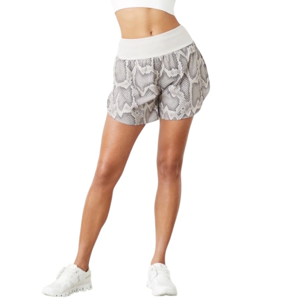 Varley “Derby” Snakeskin Print Gym Running Shorts (AA) - Picture 3 of 15